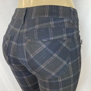 SALE - WIT & WISDOM Jeans Ab Solution Size 4 Plaid Ponte Knit Trousers NWT
